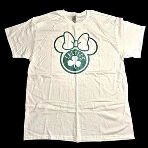 Women’s Custom Made Minnie Mouse Boston Celtics T-shirt - Size XL - NWOT